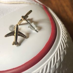 🎊BOGO SALE🎊 Gold airplane earrings small